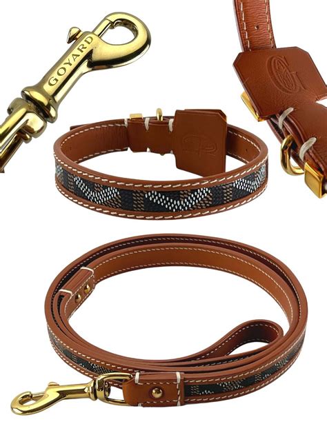 goyard dog collar and leash